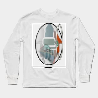 painting texture design hoop designs Long Sleeve T-Shirt